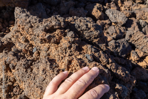 soil in the hand