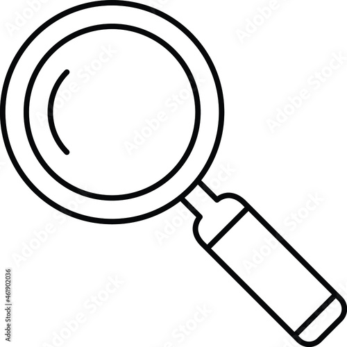 Magnifier Vector icon that can easily modify or edit

