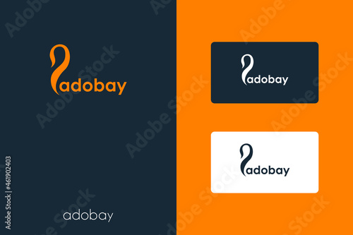 Adobay flat logo design. Vector illustration