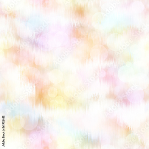 Seamless pale pastel tie dye bokeh texture. Soft tone on tone summer repeat background with washed out sun bleached ink dyed effect.  © Nautical