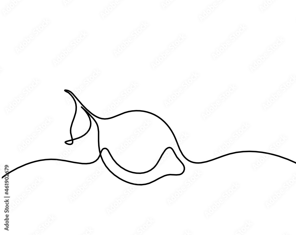 Drawing line lemon on the white background. Vector Drawing line lemon on the white background. Vector
