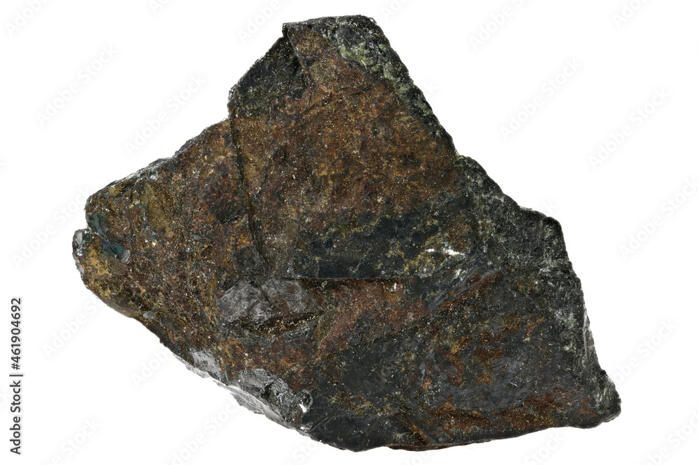 ilmenite (titanium ore) from Froland, Norway isolated on white background ilmenite (titanium ore) from Froland, Norway isolated on white background