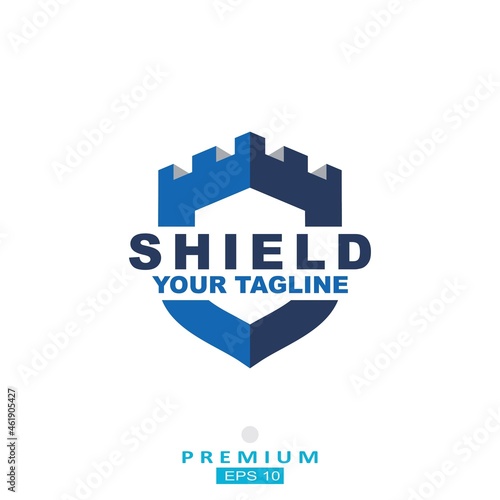 Security company logo ready to use. Abstract security symbol. Shield logo. Shield icon. Security logo. 