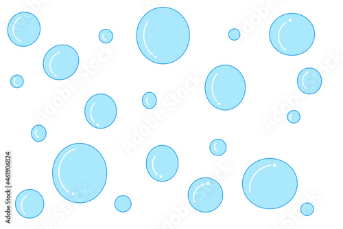 Cartoon bubbles, simple vector drawing