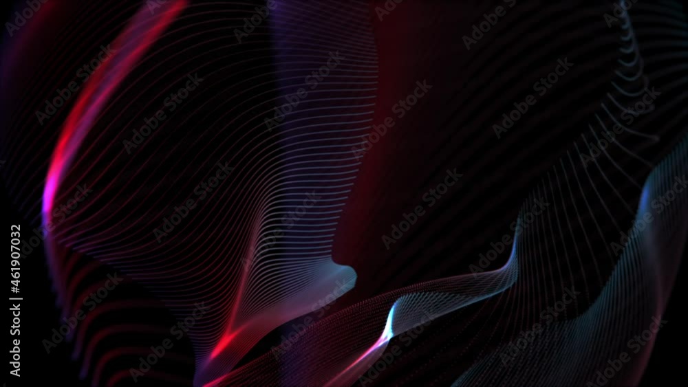 Gently flowing red and blue glowing fractal light wave background animation. This modern abstract motion background is full HD and a seamless loop. Gently flowing red and blue glowing fractal light wave background animation. This modern abstract motion background is full HD and a seamless loop.