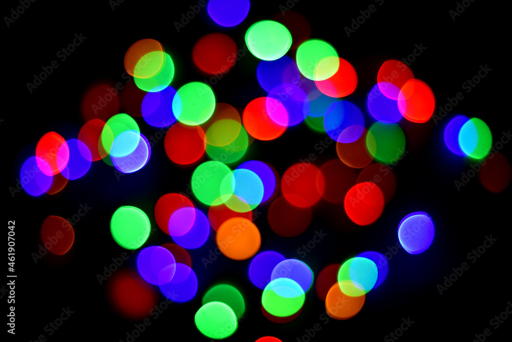blue, green, cyan, yellow, Red colored bokeh defocused circle light background blue, green, cyan, yellow, Red colored bokeh defocused circle light background