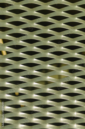 Wallpaper Mural Silver metal pattern with holes (wall fence) makes for a beautiful background Torontodigital.ca