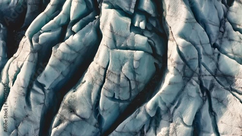 Wallpaper Mural Drone Over Abstract Ice Formations On Large Glacier Torontodigital.ca