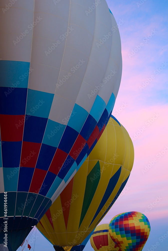 Obraz premium Colorful Hotair Balloon in Flight