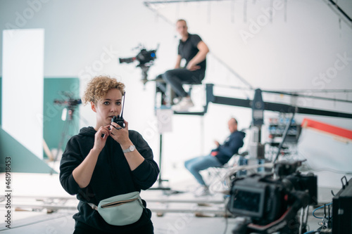 Obraz na plátně Director at work on the set