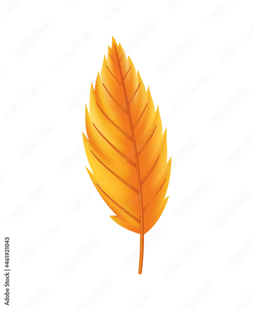Autumn leave. Symbol with watercolor texture, illustration. Isolated design element tree leaf. Leave for seasonal greeting card design Autumn leave. Symbol with watercolor texture, illustration. Isolated design element tree leaf. Leave for seasonal greeting card design