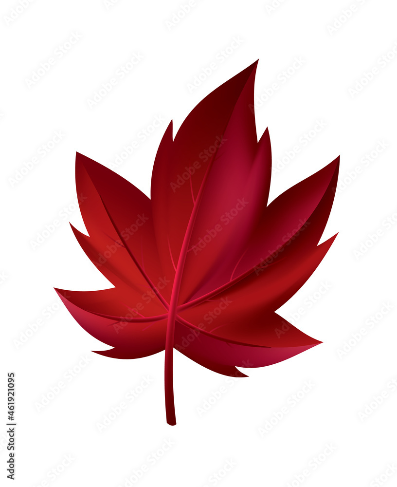 Autumn leave. Symbol with watercolor texture, illustration. Isolated design element tree leaf. Leave for seasonal greeting card design Autumn leave. Symbol with watercolor texture, illustration. Isolated design element tree leaf. Leave for seasonal greeting card design