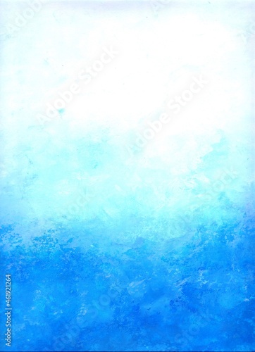 Abstract blue paint background. This abstract artwork is made by me using acrylic painting on canvas.
