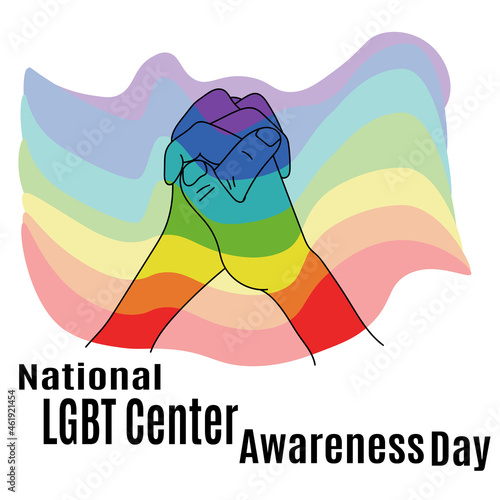 National LGBT Center Awareness Day, idea for poster, banner, flyer or postcard
