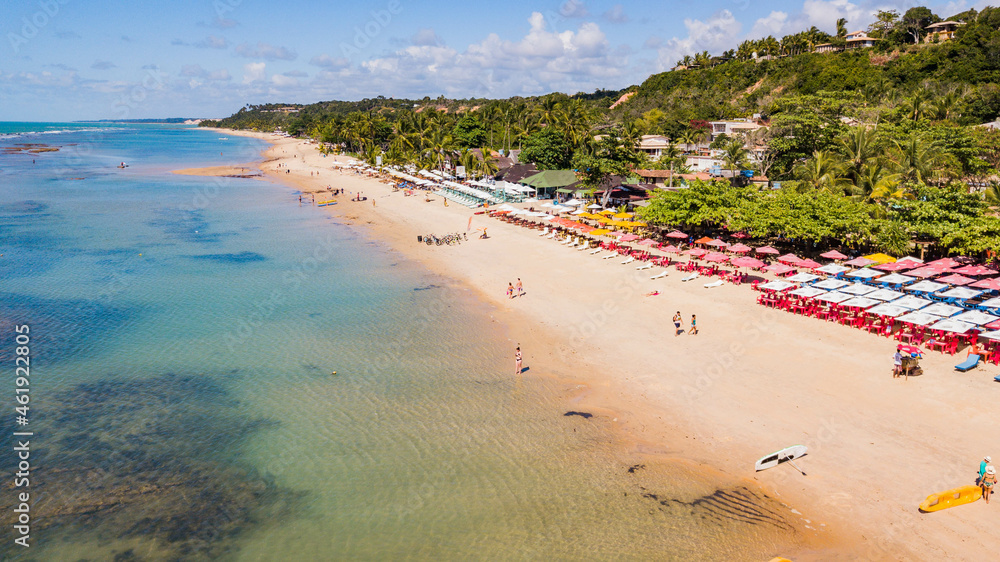 Arraial D'ajuda - Aerial view of Mucugê beach - Beach in Arraial D'ajuda, Porto Seguro, Bahia
