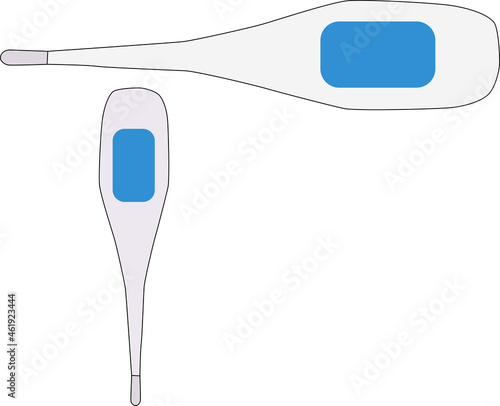 健康維持に必要な体温計のイラスト