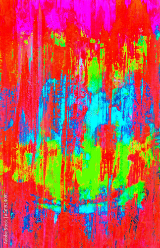 Abstract red paint background. This is my own abstract artwork made by me using acrylic painting on canvas