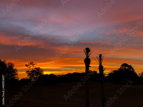 Fototapeta Naklejka Na Ścianę i Meble -  Orange Sky Sunrise