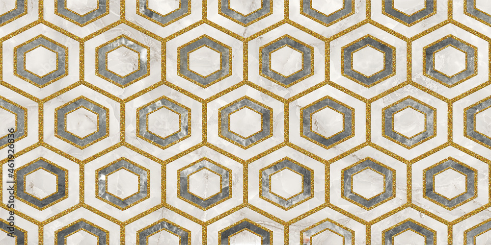 hexagon patterned marble mosaic background hexagon patterned marble mosaic background