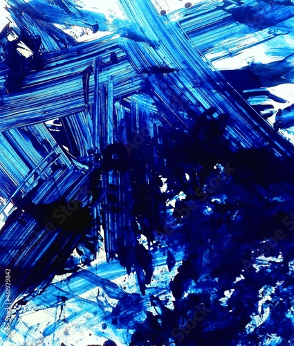 abstract blue background. This is my own abstract artwork made by me using acrylic painting on canvas