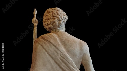 Zeus Statue HD Looped. Alpha channel included.
