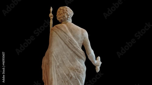Zeus Statue HD Looped. Alpha channel included.

