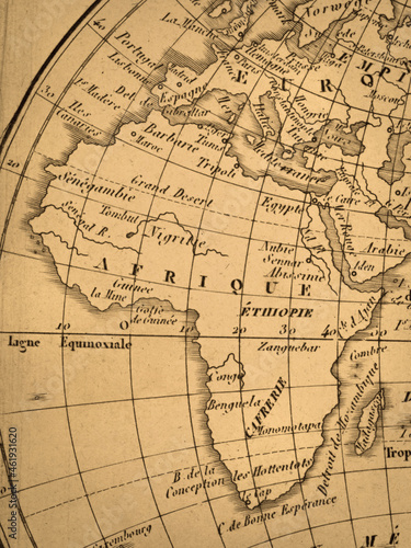 アンティークの古地図 アフリカ