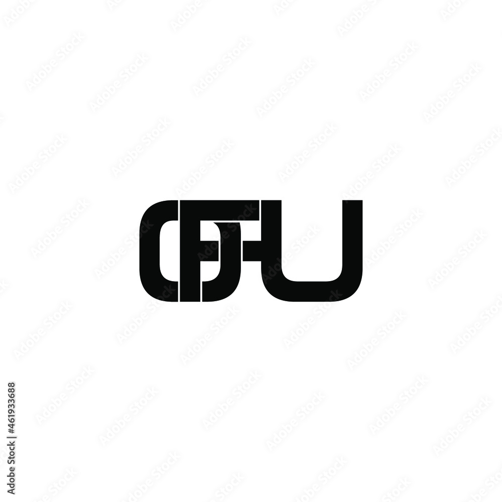 ofu initial letter monogram logo design ofu initial letter monogram logo design