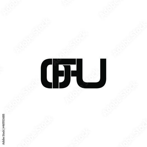 ofu initial letter monogram logo design photo