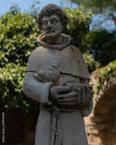 Saint Statue In The Garden Of Virgin Mary House