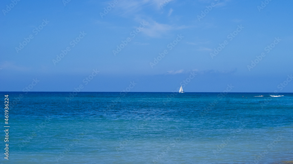 sail boat sailing sail blue sea ocean