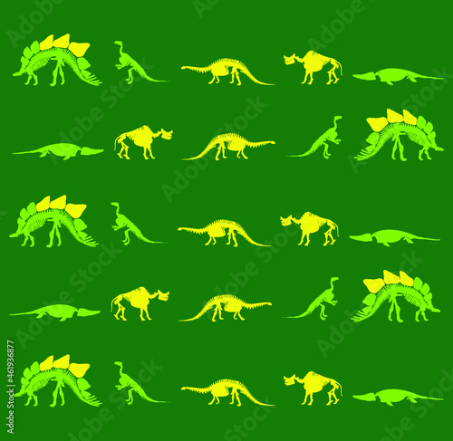 seamless pattern with lizard