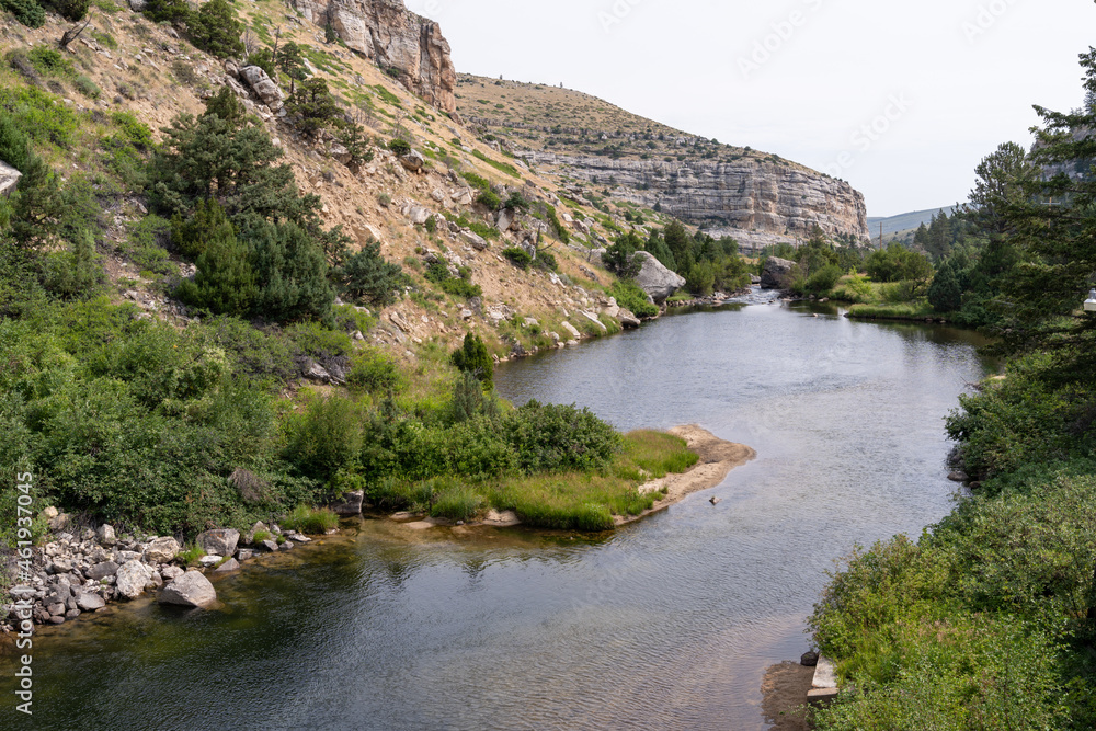 Fototapeta premium Popo Agie River in the Sinks Canyon State Park outside of Lander, Wyoming