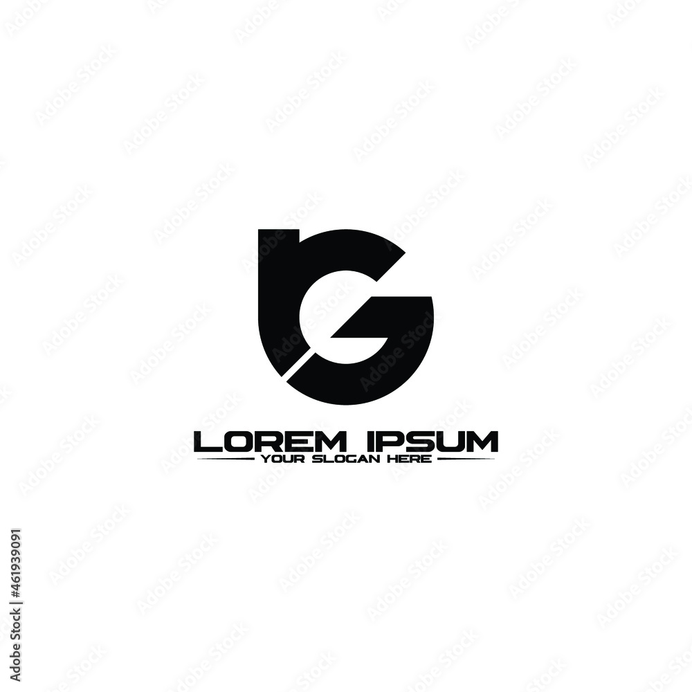 Letter RG simple logo design vector Letter RG simple logo design vector