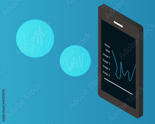 sleep circle mobile application with sleep stage to analysis of brain activity during sleep