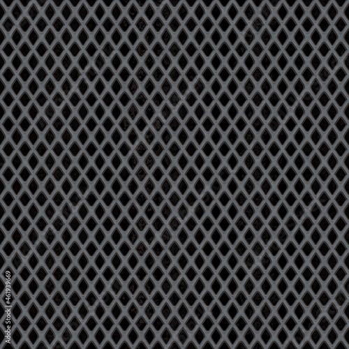 Seamless metallic grid mesh wire background texture