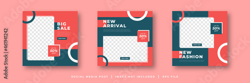 fashion sale social media post template