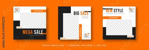 fashion sale social media post template