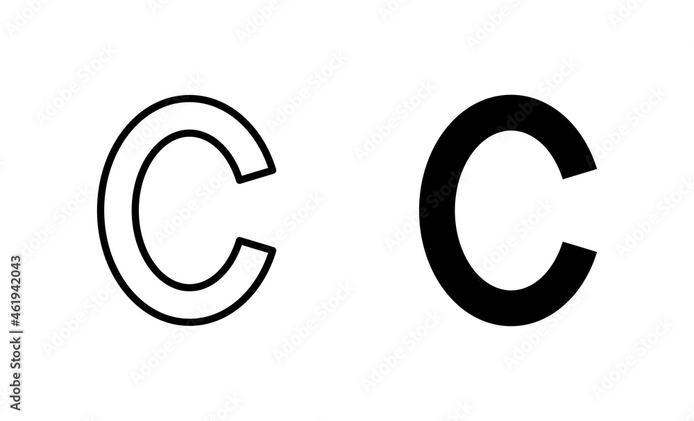 Copyright icons set. copyright sign and symbol Copyright icons set. copyright sign and symbol