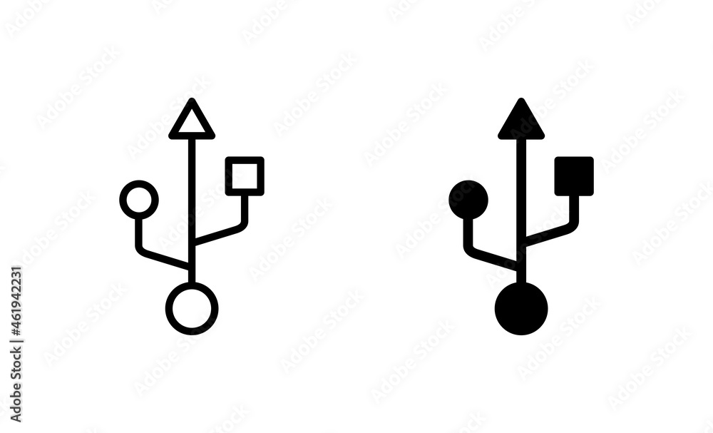 Usb icons set. Flash disk sign and symbol. flash drive sign. Usb icons set. Flash disk sign and symbol. flash drive sign.