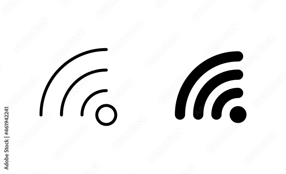 Wifi icons set. signal sign and symbol. Wireless icon Wifi icons set. signal sign and symbol. Wireless icon