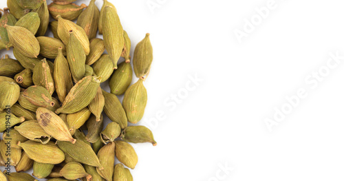 Cardamom Pods Isolated on a White Background © pamela_d_mcadams