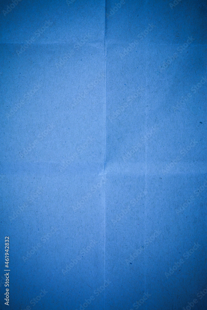 Fototapeta premium Blue recycled paper background.