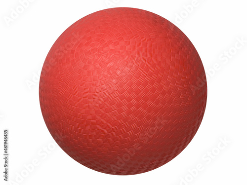 Dodgeball isolated on white background photo