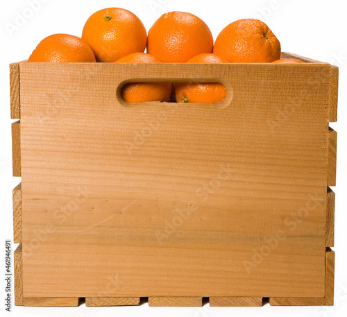 Quadro su tela Orange Crate isolated on white background