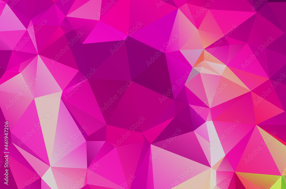 Obraz premium Colorful purple vivid polygonal triangular background pattern
