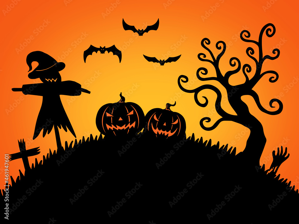 Halloween Scary Background. Halloween illustration. Halloween background. Halloween sublimation