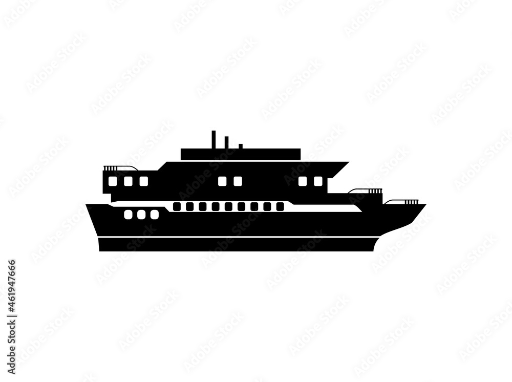 cruise ship icon, transportation