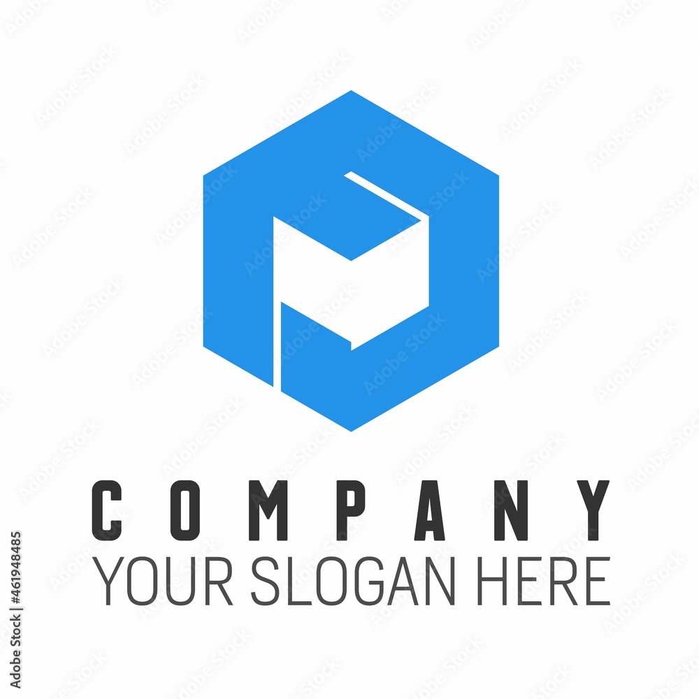 Hexagon with box inside or negative space Image graphic icon logo design abstract concept vector stock. Can be used as a symbol related to packaging or monogram Hexagon with box inside or negative space Image graphic icon logo design abstract concept vector stock. Can be used as a symbol related to packaging or monogram