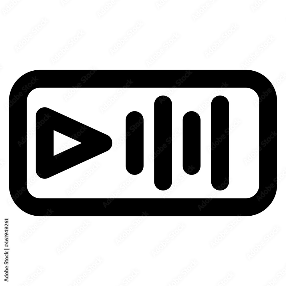 icon vector record outline style icon vector record outline style